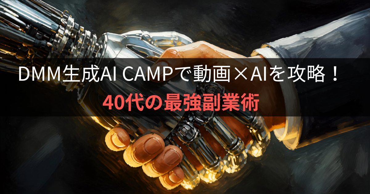 DMM生成AI CAMPで動画×AIを攻略！40代の最強副業術